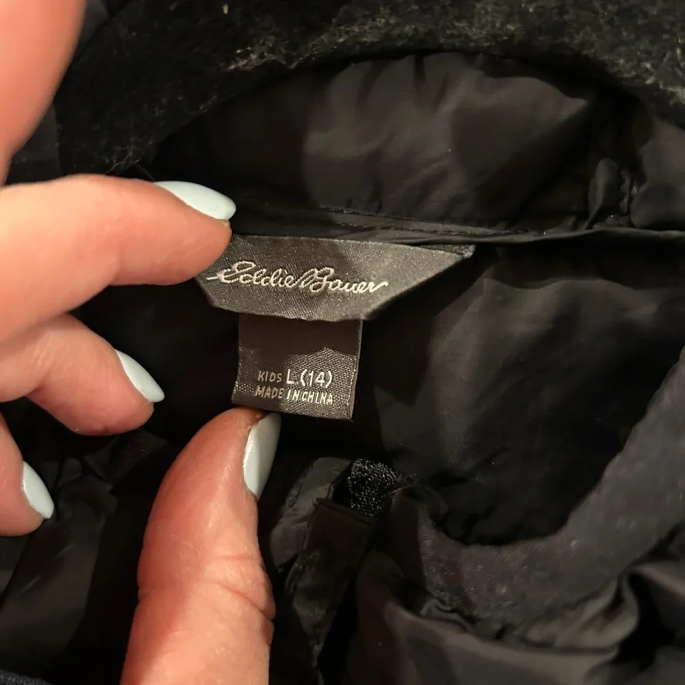 Eddie Bauer Men's Charcoal Puffer Jacket